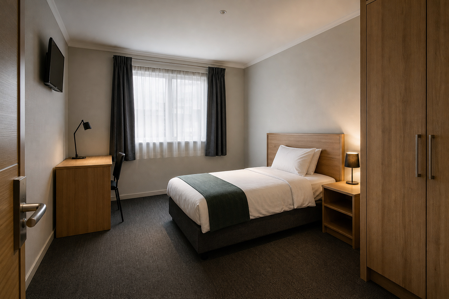 Clean Hotel Staff Accommodation Interior